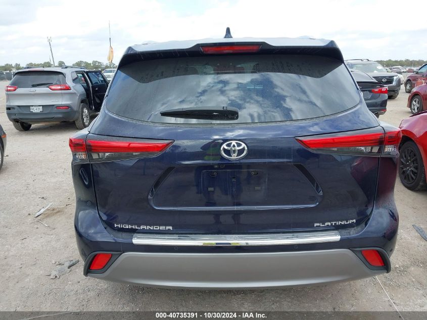 2023 Toyota Highlander Platinum VIN: 5TDKDRAHXPS507792 Lot: 40735391