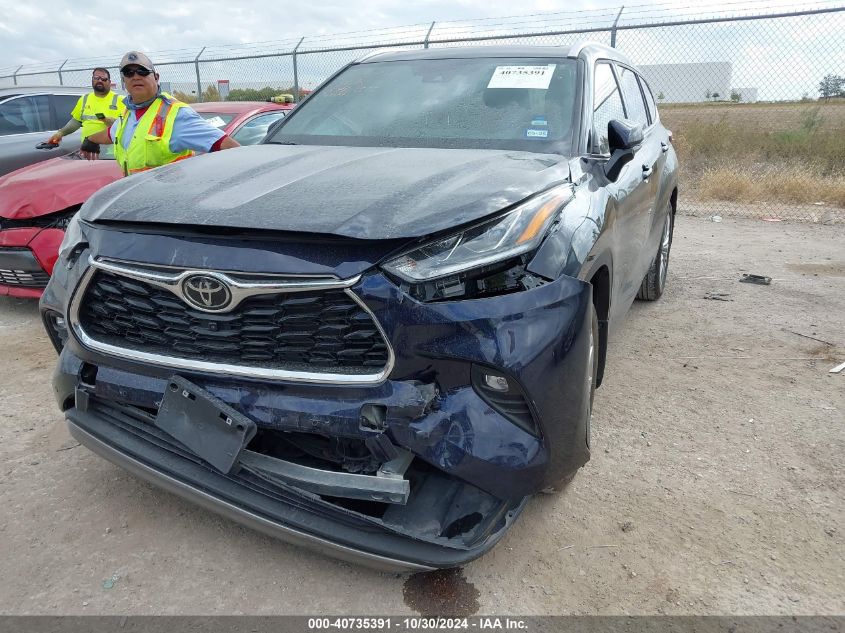 2023 Toyota Highlander Platinum VIN: 5TDKDRAHXPS507792 Lot: 40735391