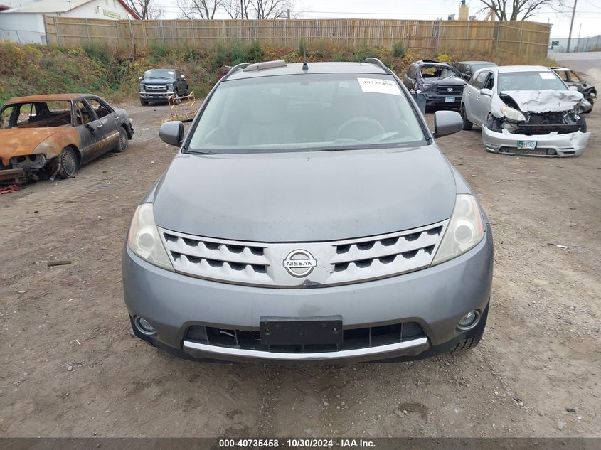 2007 Nissan Murano Sl VIN: JN8AZ08TX7W51500 Lot: 40735458
