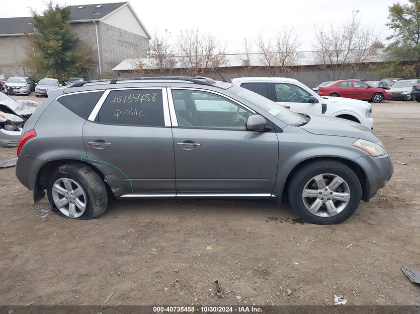 2007 Nissan Murano Sl VIN: JN8AZ08TX7W51500 Lot: 40735458