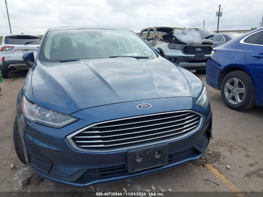 2019 Ford Fusion Se VIN: 3FA6P0HD4KR250234 Lot: 40735544