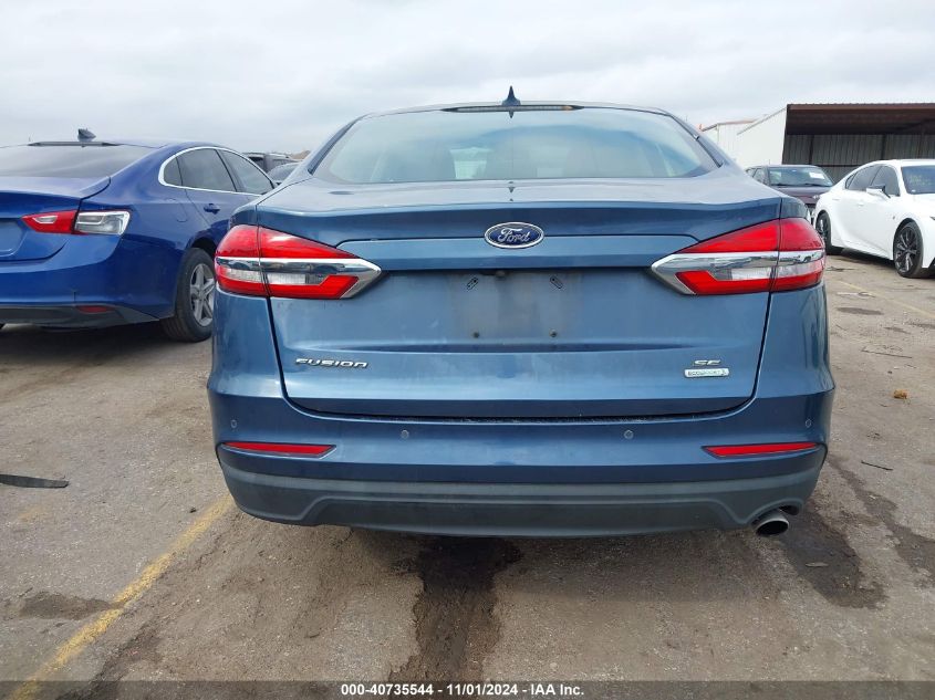 2019 Ford Fusion Se VIN: 3FA6P0HD4KR250234 Lot: 40735544