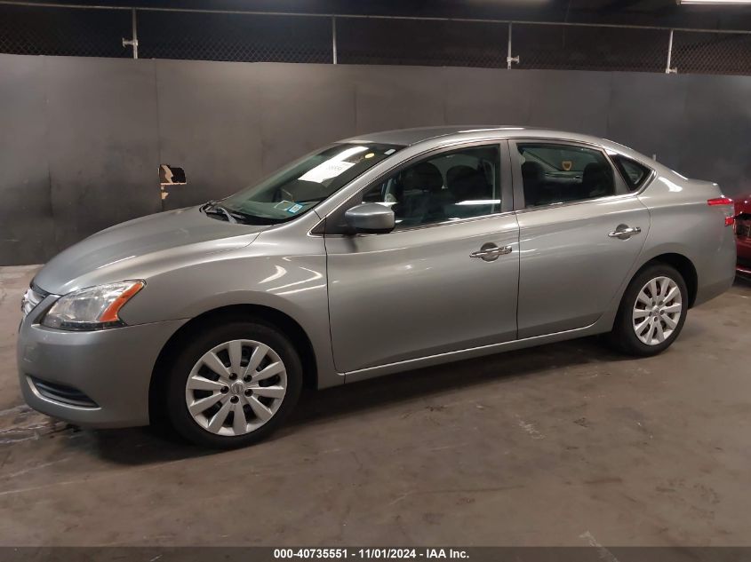 VIN 3N1AB7AP6DL715301 2013 Nissan Sentra, SV no.2