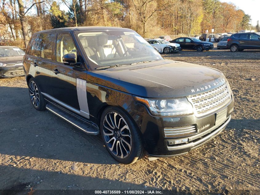 VIN SALGS2DF3DA121178 2013 Land Rover Range Rover, Hse no.1