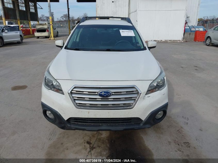 2017 Subaru Outback 2.5I Premium VIN: 4S4BSACC1H3407992 Lot: 40735619