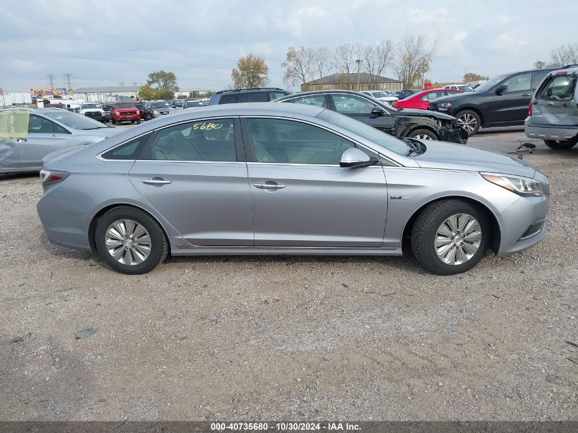 2016 Hyundai Sonata Hybrid Se VIN: KMHE24L14GA024734 Lot: 40735680