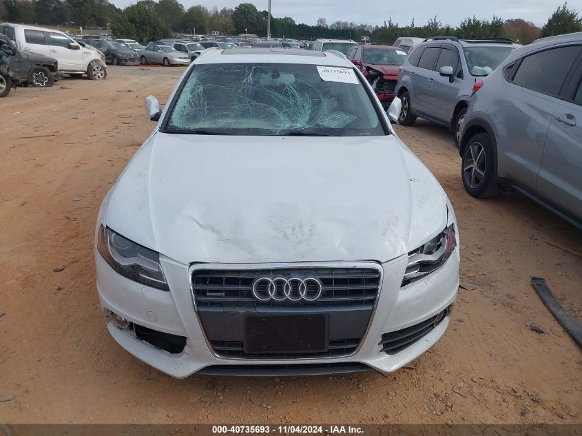 2012 Audi A4 Premium Plus VIN: WAUWFAFL1CA112270 Lot: 40735693