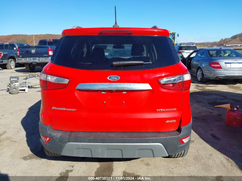 2019 Ford Ecosport Titanium VIN: MAJ6S3KL7KC306861 Lot: 40735711