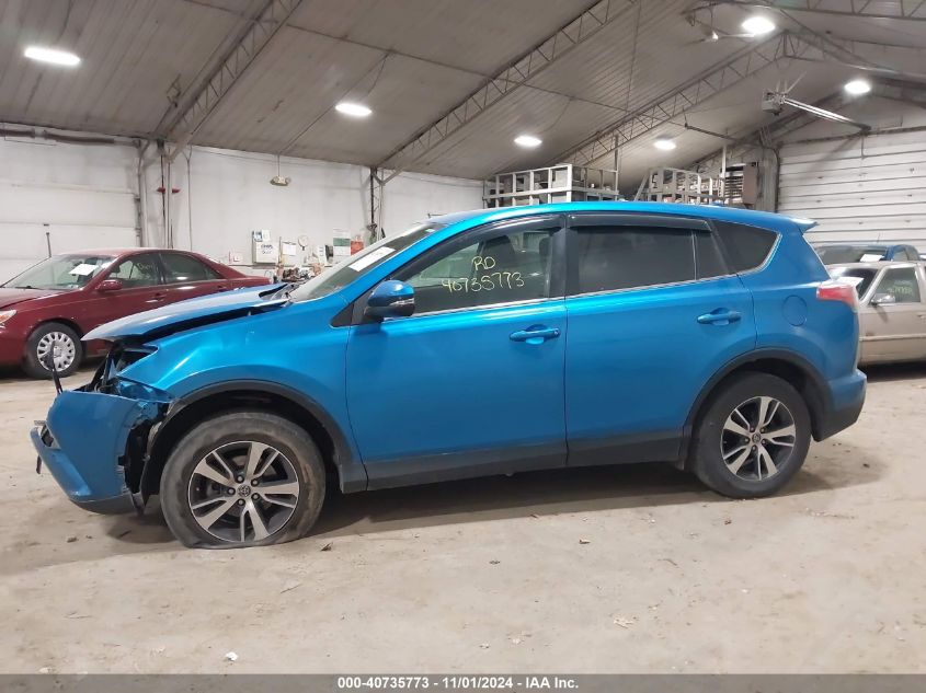 2018 Toyota Rav4 Xle VIN: 2T3RFREV3JW799302 Lot: 40735773