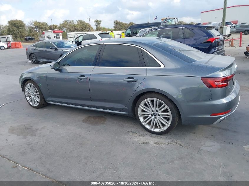 2019 Audi A4 45 Premium VIN: WAUENAF46KA043291 Lot: 40735826