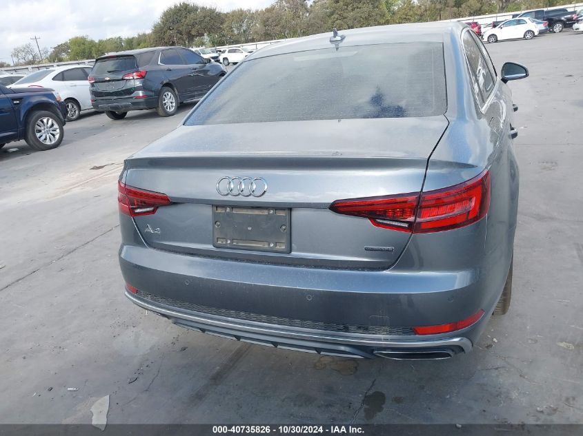 2019 AUDI A4 45 PREMIUM - WAUENAF46KA043291