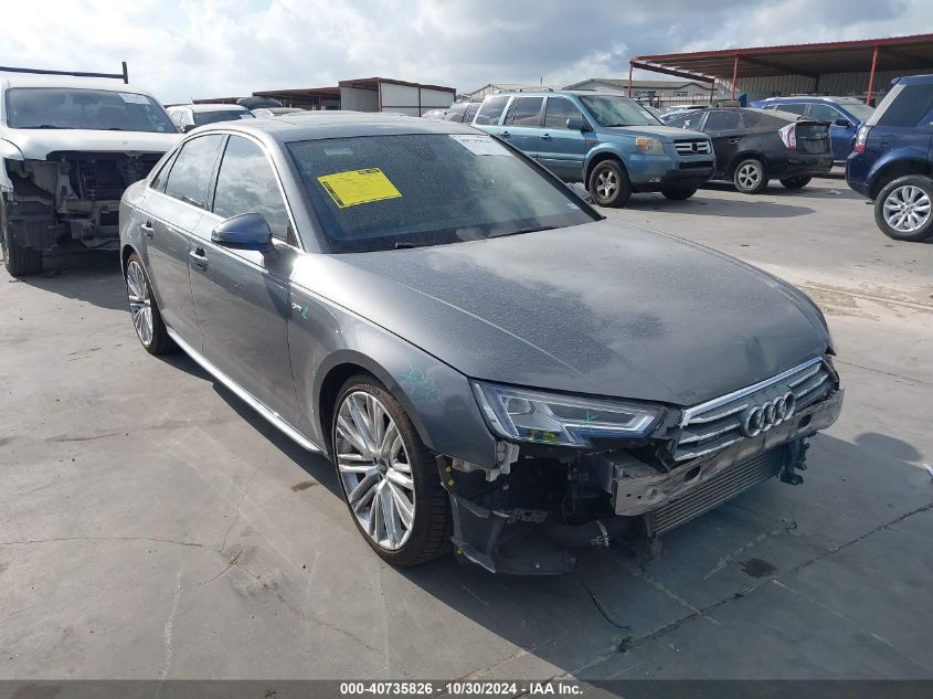 2019 Audi A4 45 Premium VIN: WAUENAF46KA043291 Lot: 40735826