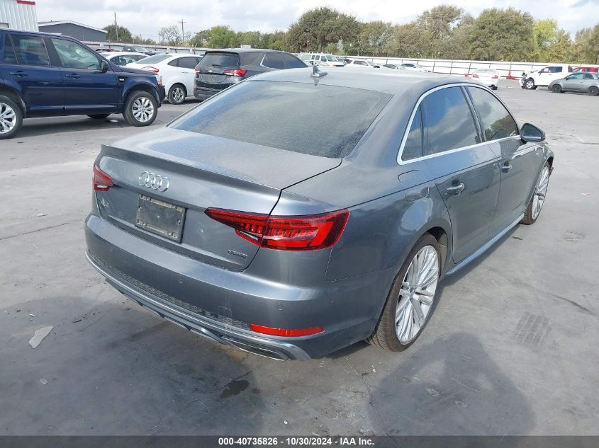 2019 Audi A4 45 Premium VIN: WAUENAF46KA043291 Lot: 40735826