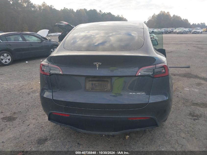 2021 Tesla Model Y Long Range Dual Motor All-Wheel Drive VIN: 5YJYGDEE7MF174312 Lot: 40735848