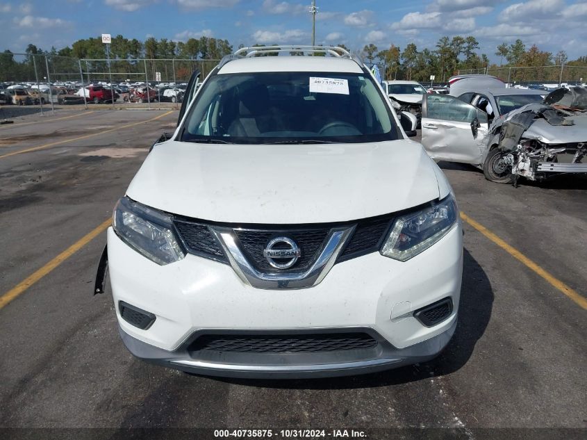 2016 Nissan Rogue Sv VIN: KNMAT2MT7GP731618 Lot: 40735875