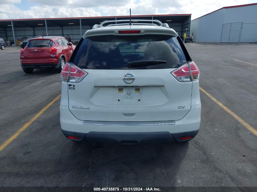 2016 Nissan Rogue Sv VIN: KNMAT2MT7GP731618 Lot: 40735875