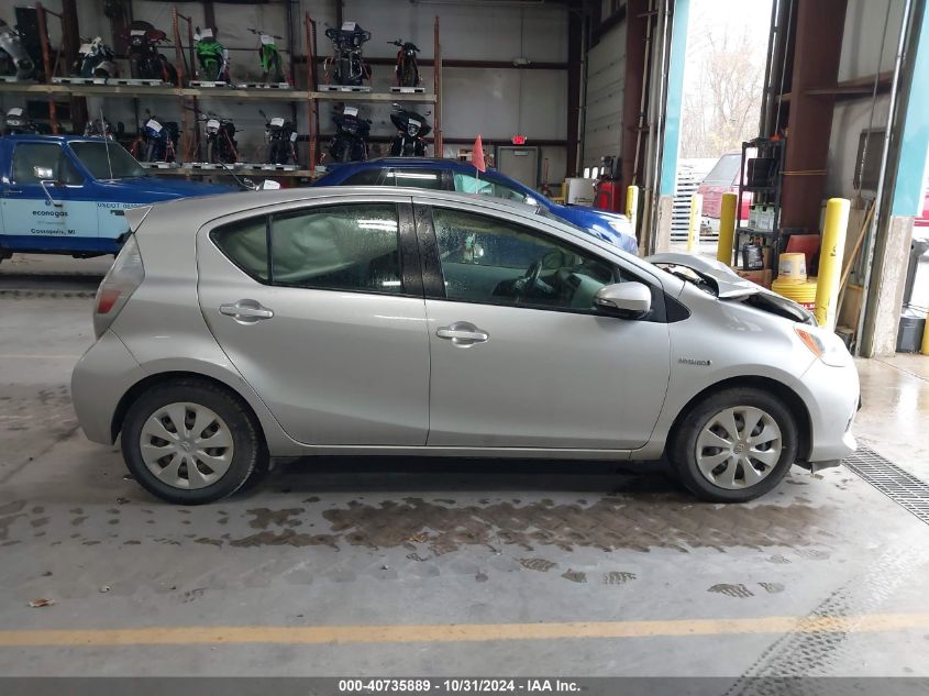 2012 Toyota Prius C Two VIN: JTDKDTB39C1009011 Lot: 40735889