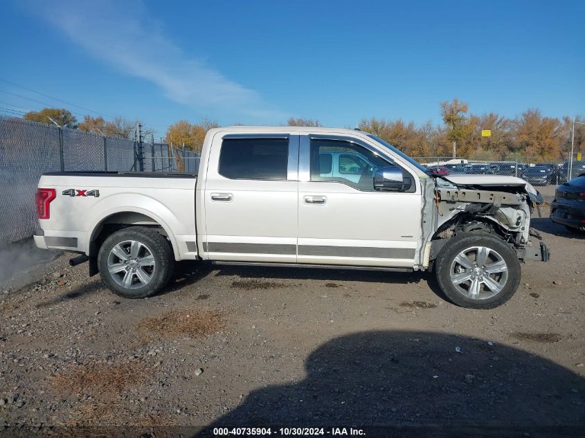 2017 Ford F-150 Platinum VIN: 1FTEW1EG6HFA53911 Lot: 40735904