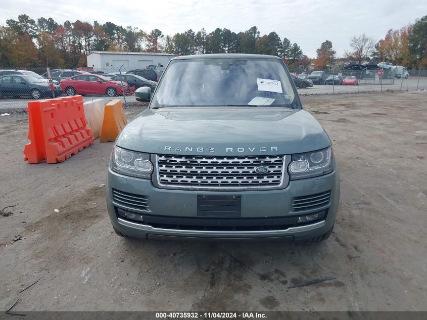 2017 Land Rover Range Rover 3.0L V6 Turbocharged Diesel Hse Td6 VIN: SALGS2FKXHA357391 Lot: 40735932