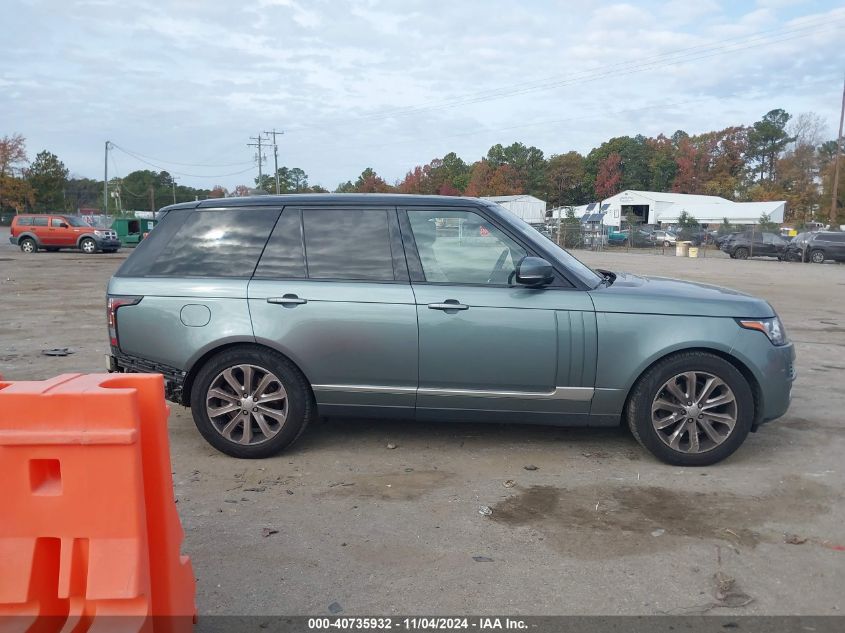 2017 Land Rover Range Rover 3.0L V6 Turbocharged Diesel Hse Td6 VIN: SALGS2FKXHA357391 Lot: 40735932