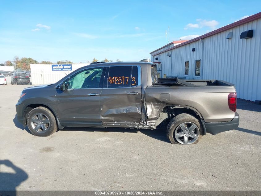 2022 Honda Ridgeline Rtl-E VIN: 5FPYK3F78NB024520 Lot: 40735973