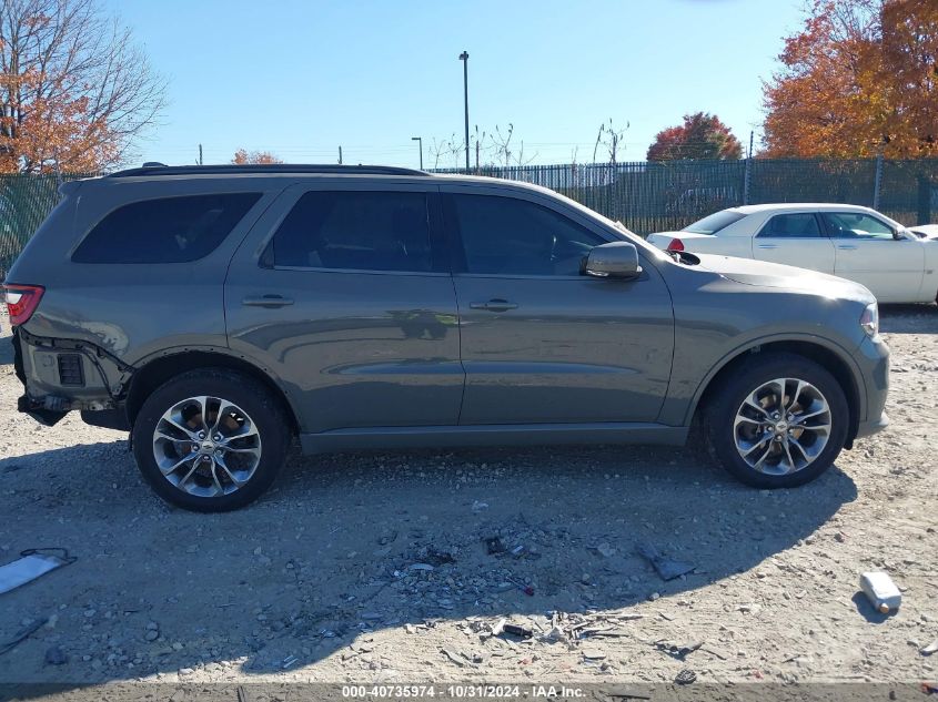 2020 Dodge Durango Gt Plus Awd VIN: 1C4RDJDG5LC107492 Lot: 40735974