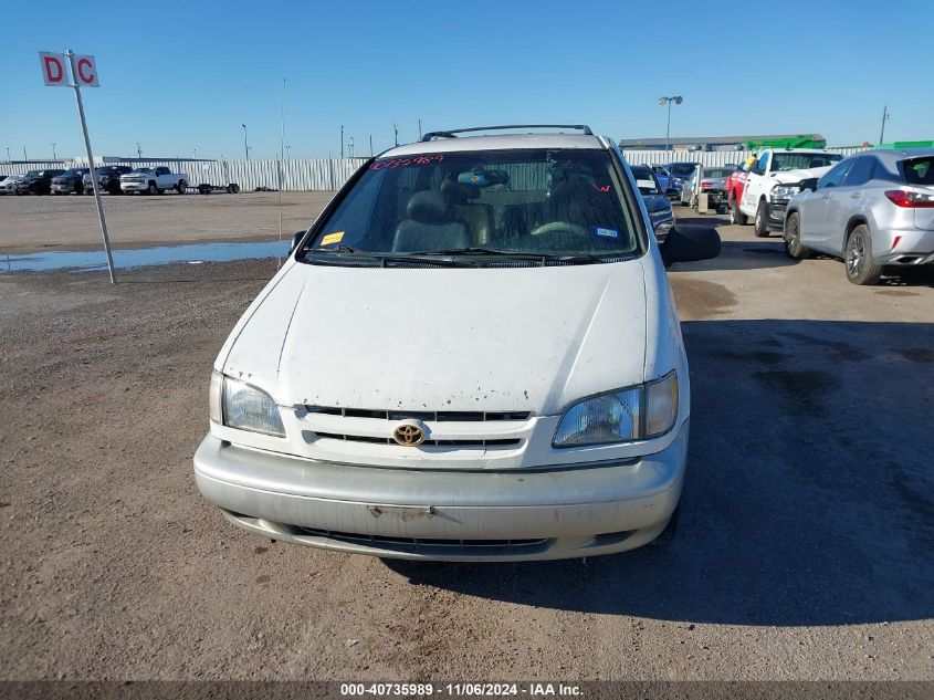 2000 Toyota Sienna Xle VIN: 4T3ZF13C1YU295473 Lot: 40735989