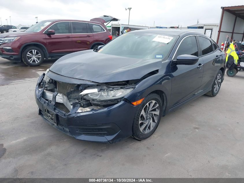 2018 Honda Civic Ex VIN: 19XFC2F71JE012118 Lot: 40736134