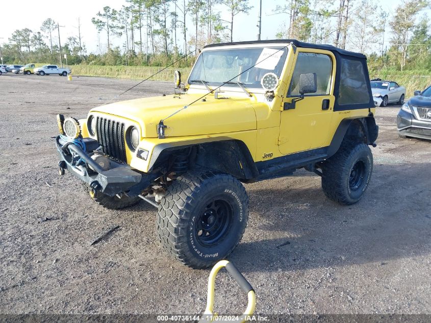 2000 Jeep Wrangler Sport VIN: 1J4FA49S6YP753628 Lot: 40736144