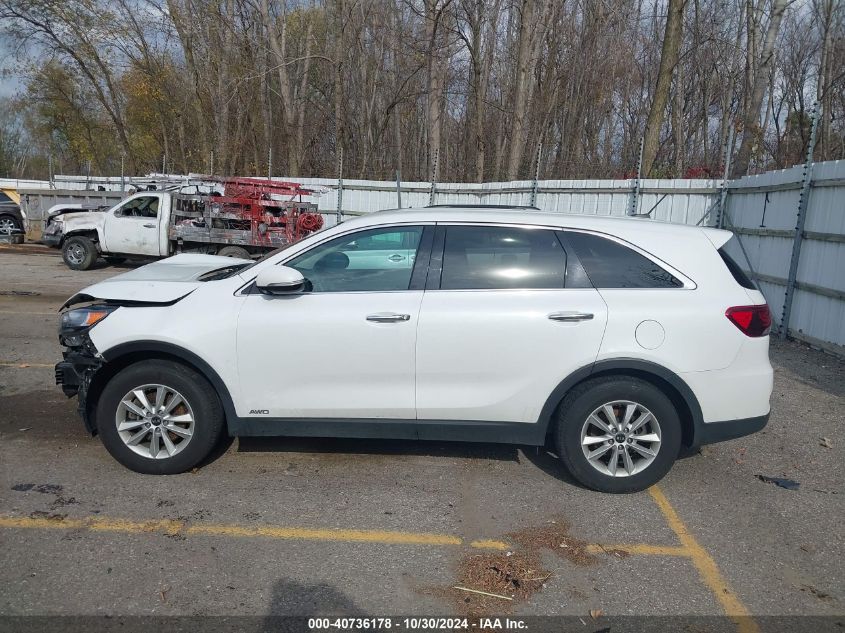 2020 Kia Sorento 2.4L Lx VIN: 5XYPGDA37LG627853 Lot: 40736178