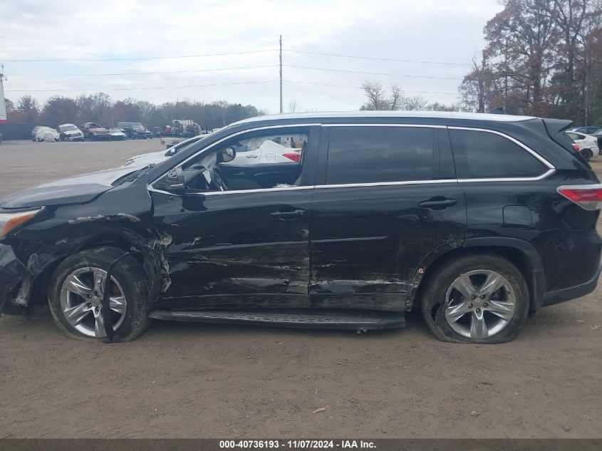 2015 TOYOTA HIGHLANDER LIMITED PLATINUM V6 - 5TDDKRFH5FS083718