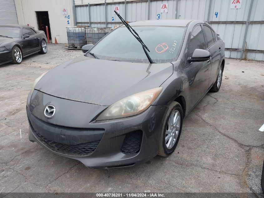 Vin: jm1bl1v79c1572887, lot: 41225611, mazda mazda3 i touring 20122
