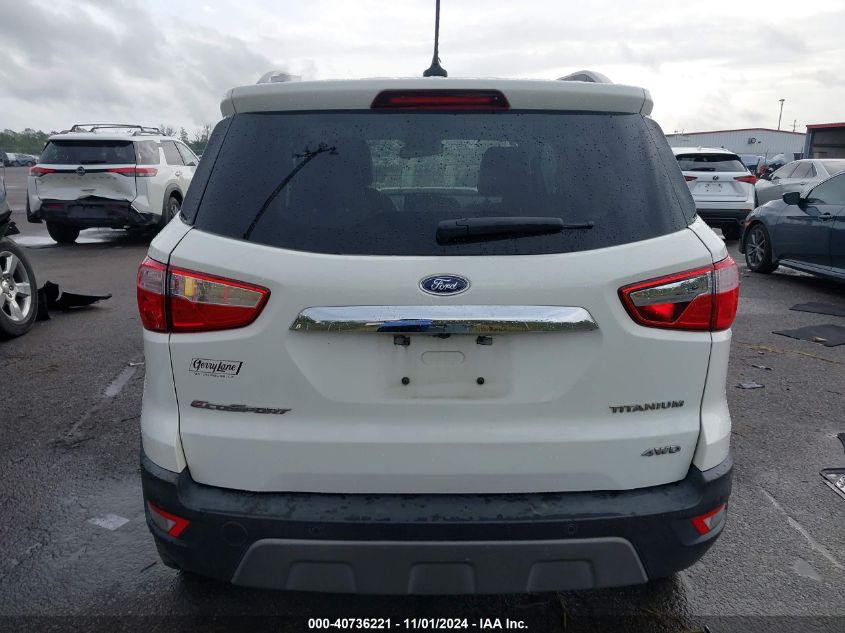 2020 Ford Ecosport Titanium VIN: MAJ6S3KL8LC359957 Lot: 40736221