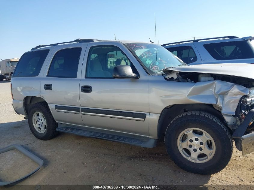 2005 Chevrolet Tahoe Ls VIN: 1GNEC13T55R249185 Lot: 40736269