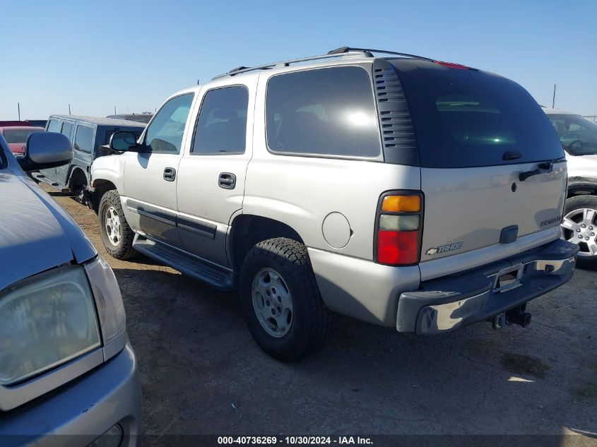 2005 Chevrolet Tahoe Ls VIN: 1GNEC13T55R249185 Lot: 40736269