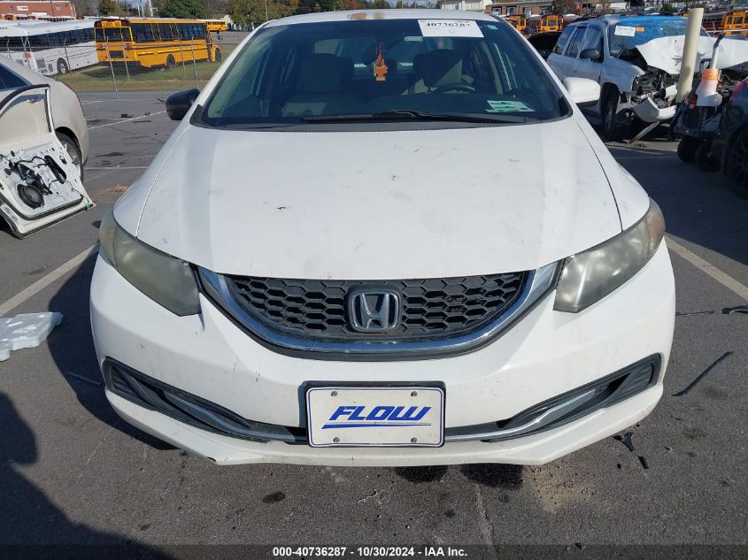 2014 Honda Civic Lx VIN: 2HGFB2F52EH500815 Lot: 40736287