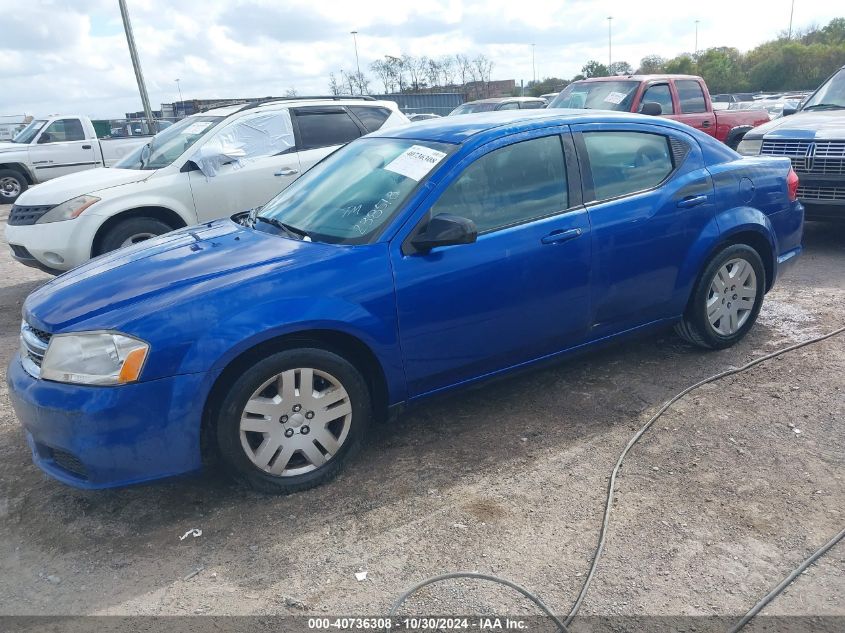 2014 Dodge Avenger Se VIN: 1C3CDZAB4EN238518 Lot: 40736308