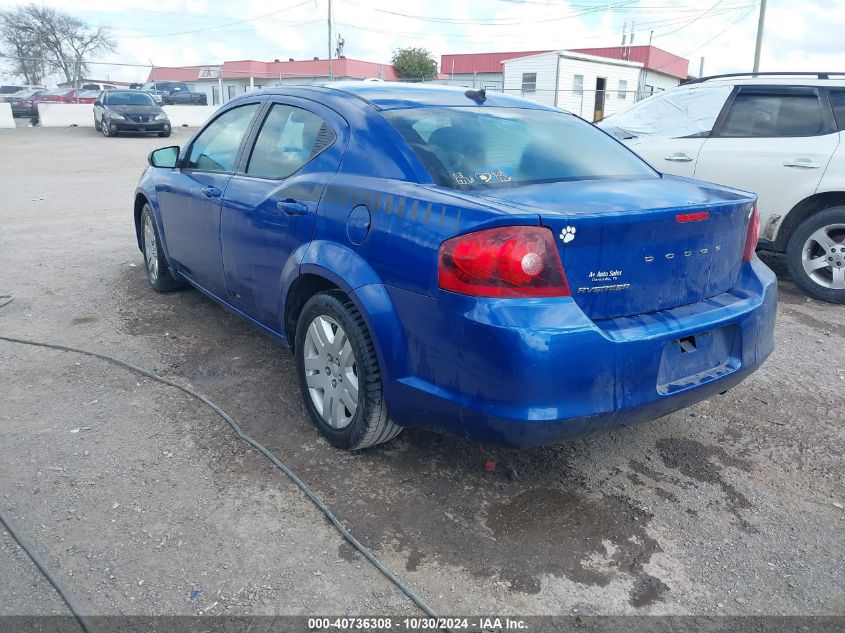 2014 Dodge Avenger Se VIN: 1C3CDZAB4EN238518 Lot: 40736308