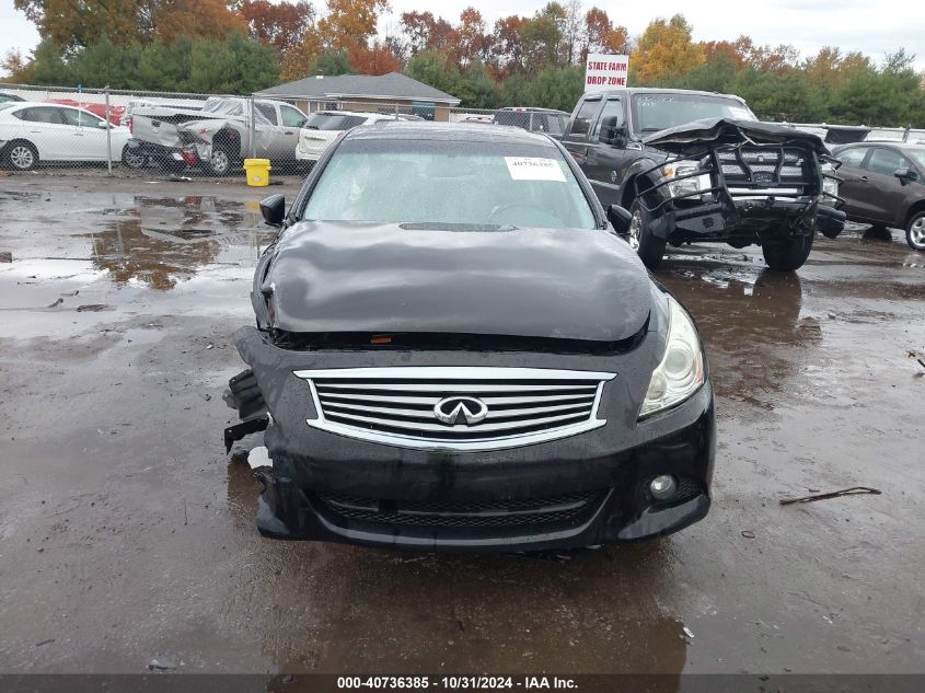 2012 Infiniti G37X VIN: JN1CV6AR8CM672399 Lot: 40736385