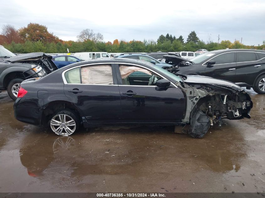 2012 Infiniti G37X VIN: JN1CV6AR8CM672399 Lot: 40736385