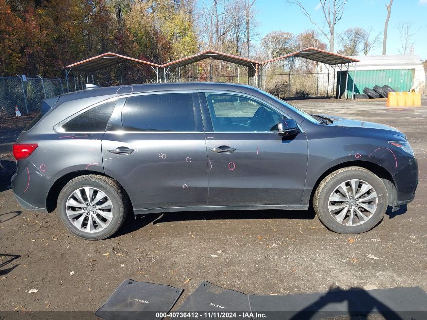 2014 Acura Mdx Technology Package VIN: 5FRYD3H43EB004034 Lot: 40736412