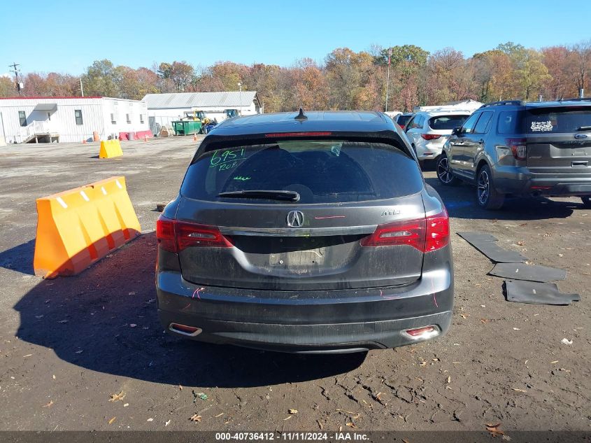 2014 Acura Mdx Technology Package VIN: 5FRYD3H43EB004034 Lot: 40736412