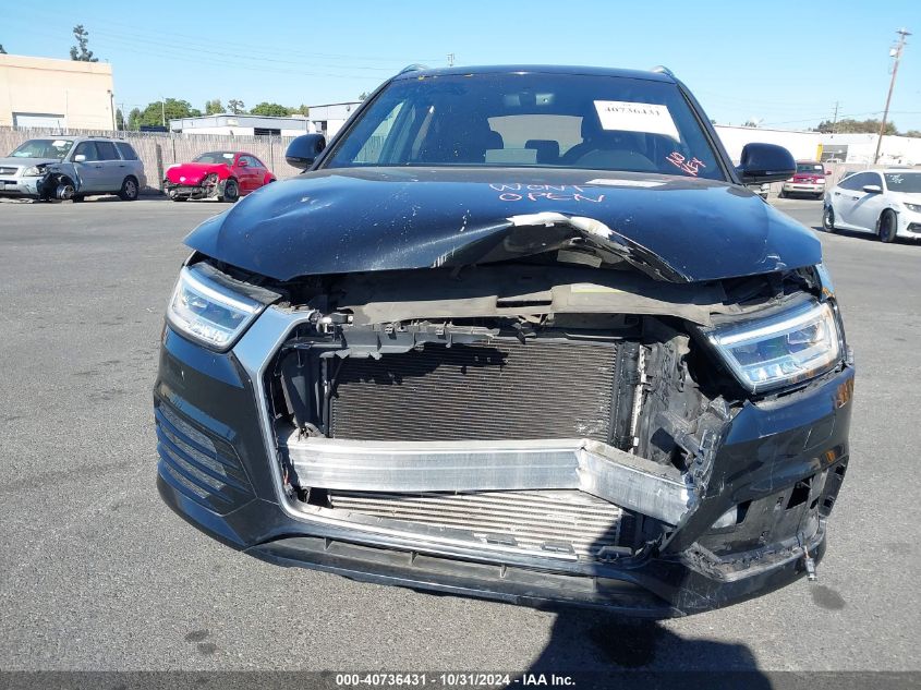 2018 Audi Q3 2.0T Premium/2.0T Sport Premium VIN: WA1HCCFS4JR017105 Lot: 40736431