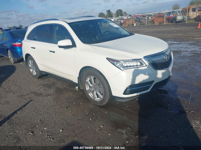 VIN 5FRYD4H9XGB056362 2016 ACURA MDX no.1