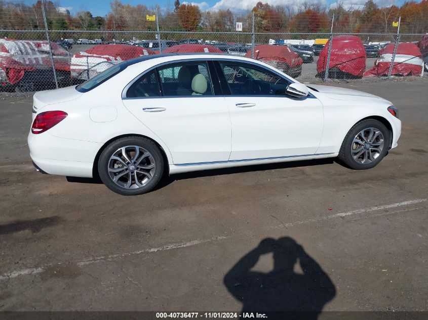 2016 Mercedes-Benz C 300 4Matic/Luxury 4Matic/Sport 4Matic VIN: 55SWF4KB1GU175396 Lot: 40736477