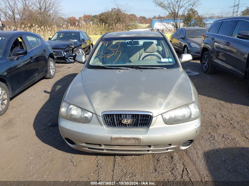 2002 Hyundai Elantra Gls VIN: KMHDN45D82U255251 Lot: 40736527