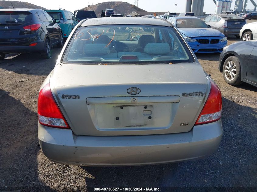 2002 Hyundai Elantra Gls VIN: KMHDN45D82U255251 Lot: 40736527