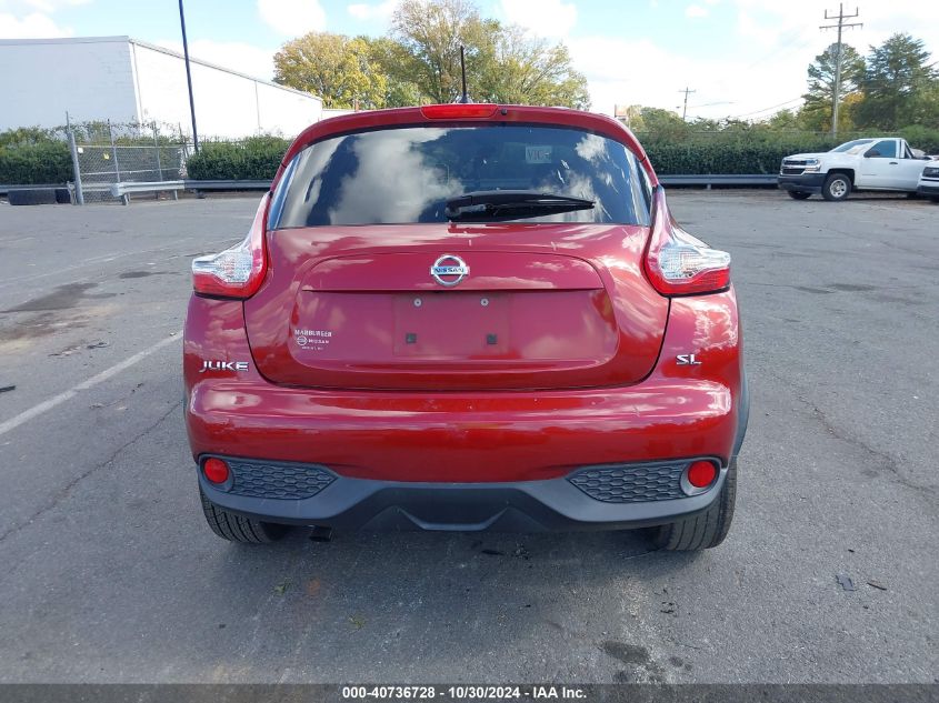 2015 Nissan Juke Sl VIN: JN8AF5MRXFT507671 Lot: 40736728