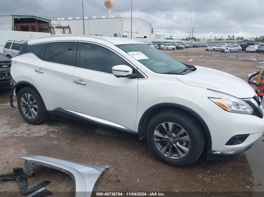 2016 Nissan Murano Sl VIN: 5N1AZ2MG7GN139161 Lot: 40736784