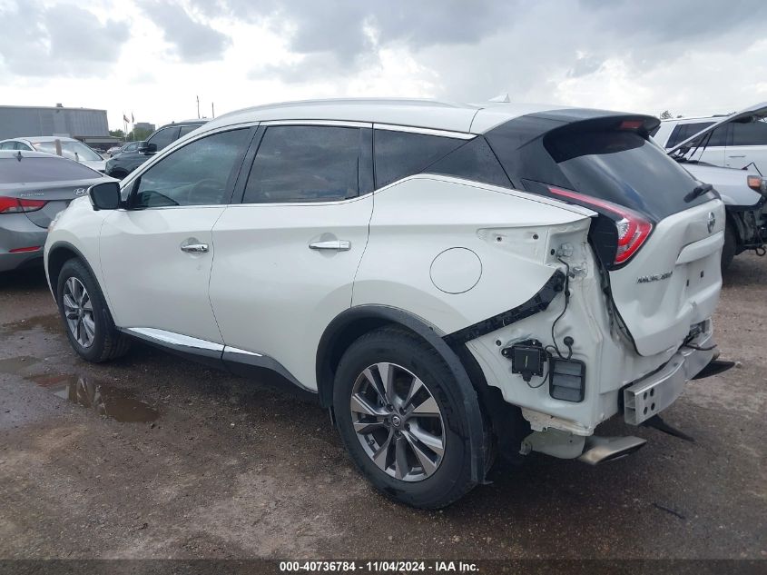 2016 Nissan Murano Sl VIN: 5N1AZ2MG7GN139161 Lot: 40736784